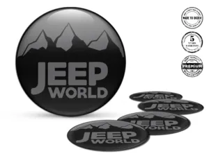 Jeep Adesivo Cerchio Ruota Edizione Set Badge Silicone
